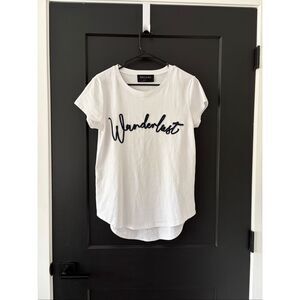 DECJUBA Wanderlust Rope Tee Embroidered Cotton Australian Designer Size S